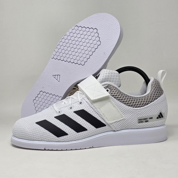 Adidas Powerlift 5 Powerlifting Weightlifting Shoes White GY8919 Men Size 16 New - Picture 1 of 13